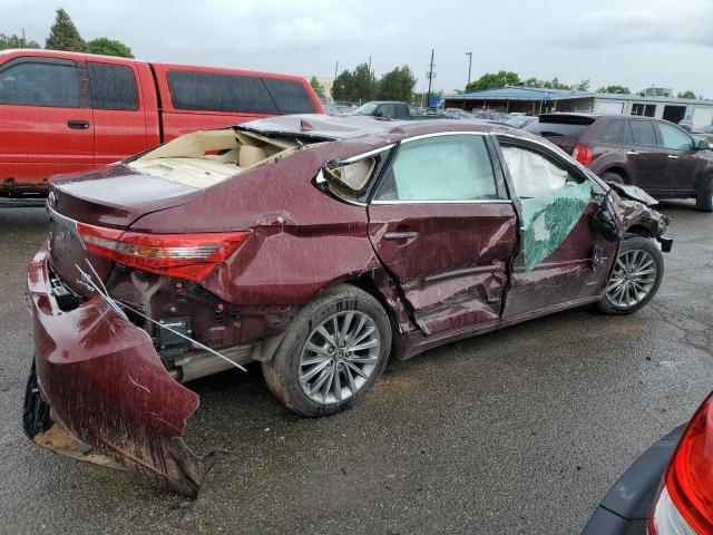 4T1BD1EB4GU056101 - 2016 TOYOTA AVALON HYBRID MAROON photo 3