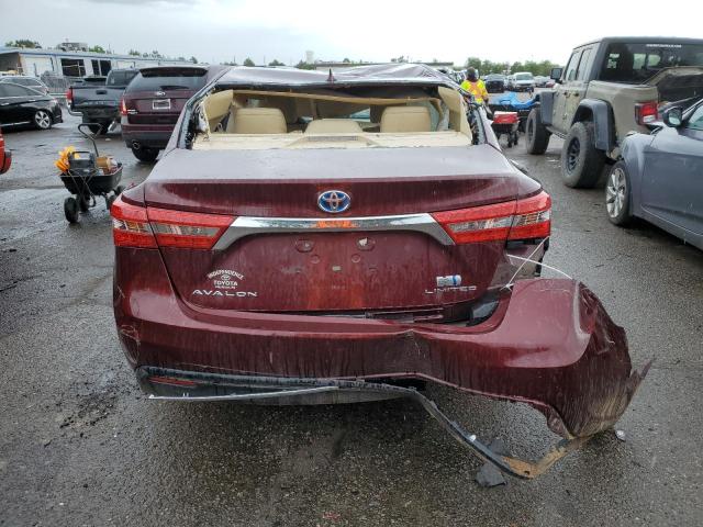 4T1BD1EB4GU056101 - 2016 TOYOTA AVALON HYBRID MAROON photo 6