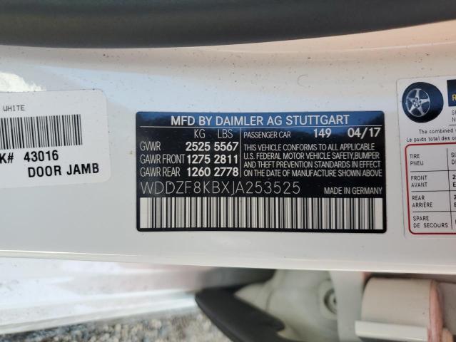 WDDZF8KBXJA253525 - 2018 MERCEDES-BENZ E 63 AMG-S WHITE photo 12