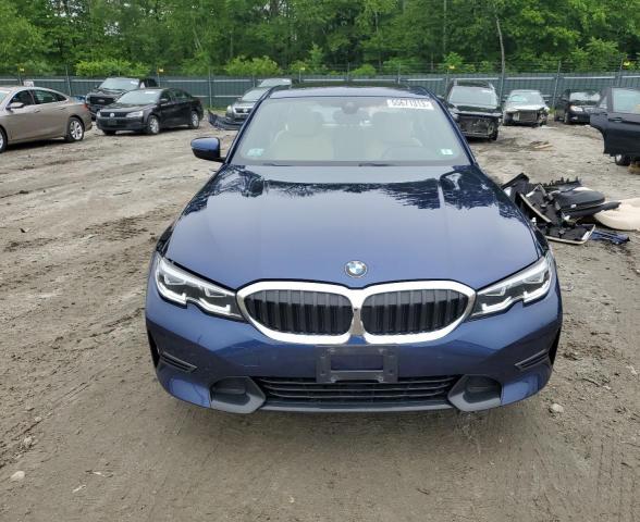 3MW5R7J09L8B14279 - 2020 BMW 330XI BLUE photo 5