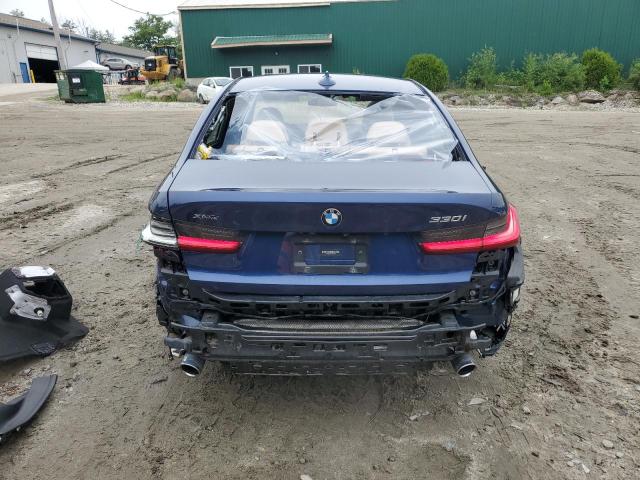 3MW5R7J09L8B14279 - 2020 BMW 330XI BLUE photo 6