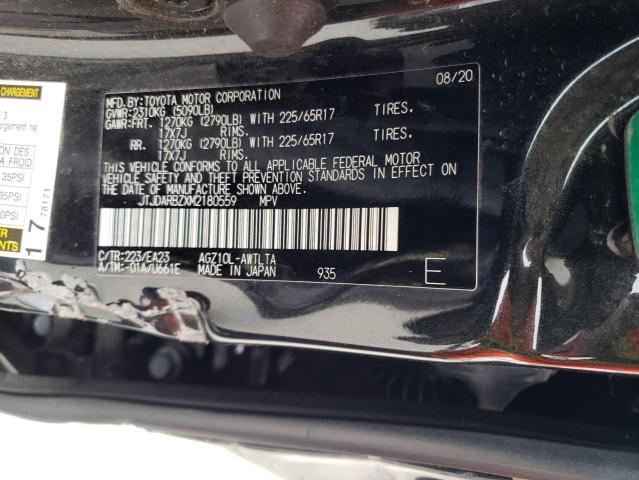 JTJDARBZXM2180559 - 2021 LEXUS NX 300 BASE Czarny zdjęcie 14