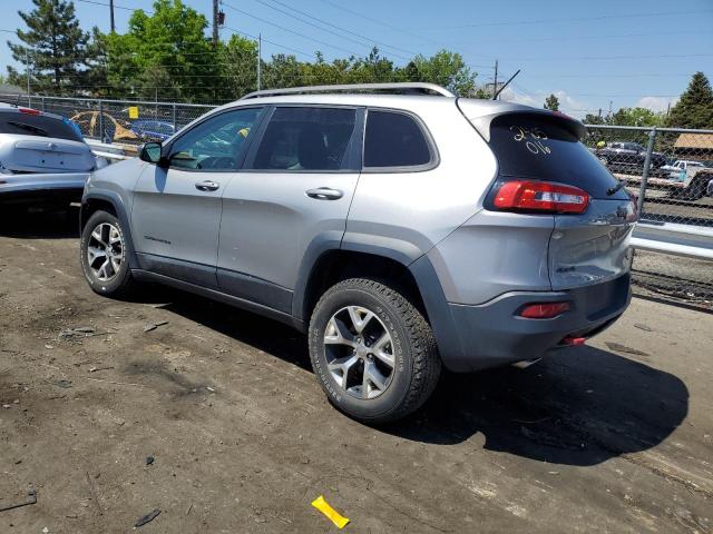 1C4PJMBS9FW786940 - 2015 JEEP CHEROKEE TRAILHAWK SILVER photo 2