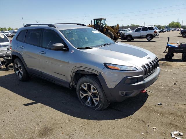 1C4PJMBS9FW786940 - 2015 JEEP CHEROKEE TRAILHAWK SILVER photo 4