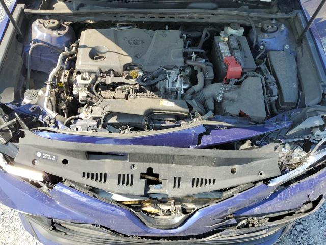 4T1B11HK0JU519640 - 2018 TOYOTA CAMRY L BLUE photo 11