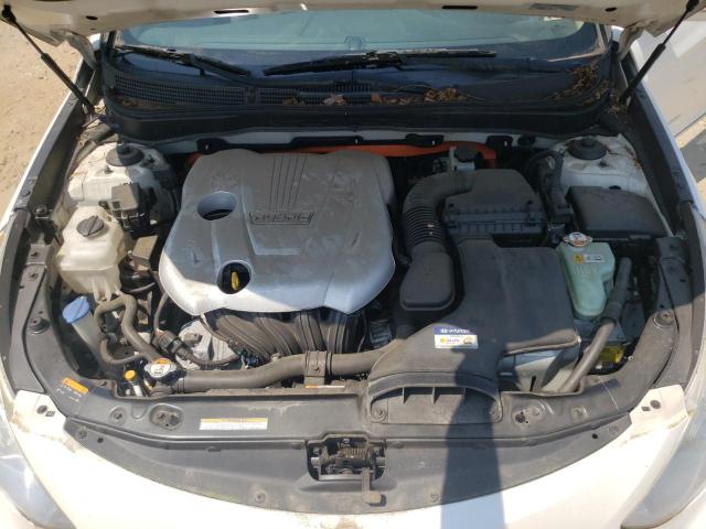 KMHEC4A46DA068742 - 2013 HYUNDAI SONATA HYBRID WHITE photo 11