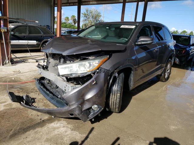 5TDKKRFH6FS098445 - 2015 TOYOTA HIGHLANDER XLE Boz foto 1