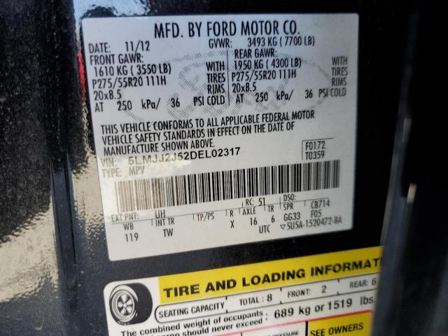 5LMJJ2J52DEL02317 - 2013 LINCOLN NAVIGATOR 黑色 照片 13