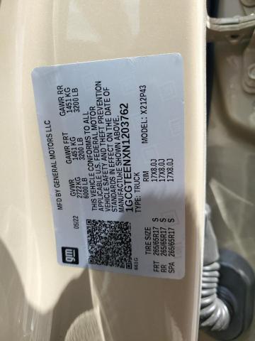 1GCGTEENXN1203762 - 2022 CHEVROLET COLORADO ZR2 TAN photo 12