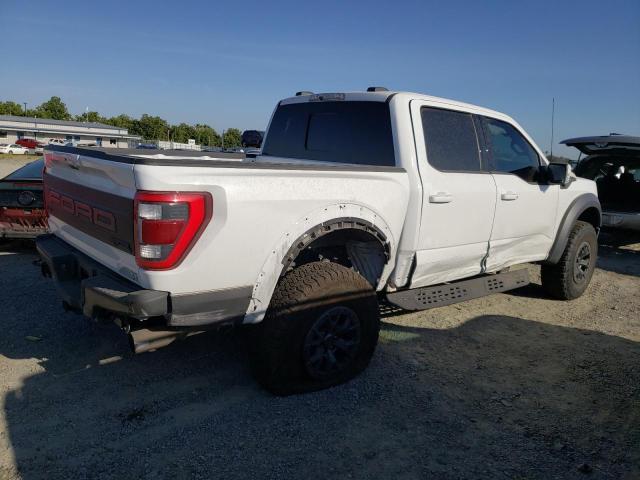 1FTFW1RG2NFC08397 - 2022 FORD F150 RAPTOR WHITE photo 3