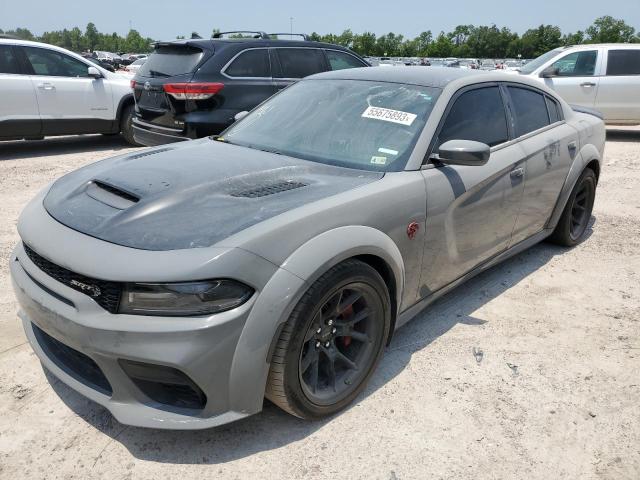 2C3CDXL95MH543452 - 2021 DODGE CHARGER SRT HELLCAT GRAY photo 1