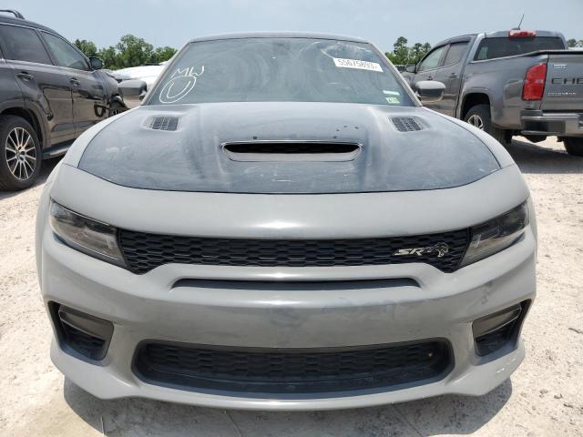 2C3CDXL95MH543452 - 2021 DODGE CHARGER SRT HELLCAT GRAY photo 5