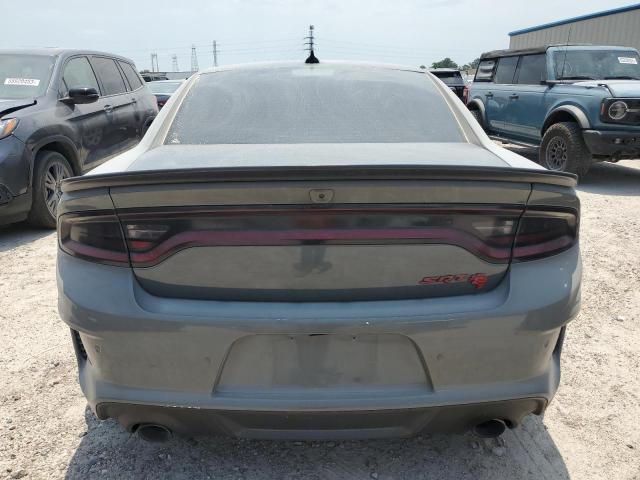 2C3CDXL95MH543452 - 2021 DODGE CHARGER SRT HELLCAT GRAY photo 6