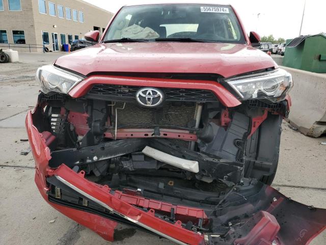 JTEBU5JR4J5516398 - 2018 TOYOTA 4RUNNER SR5/SR5 PREMIUM RED photo 5