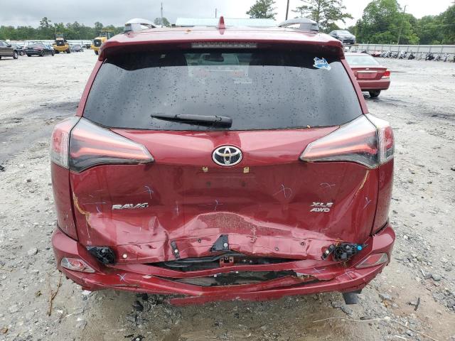 2T3RFREV0JW838363 - 2018 TOYOTA RAV4 ADVENTURE RED photo 6