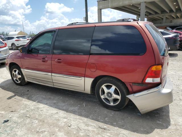 2FMDA534X2BB68445 - 2002 FORD WINDSTAR SEL RED photo 2