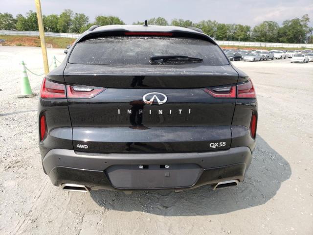 3PCAJ5K34NF103534 - 2022 INFINITI QX55 ESSENTIAL BLACK photo 6