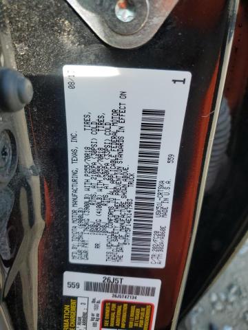 5TFRY5F14EX147983 - 2014 TOYOTA TUNDRA DOUBLE CAB SR/SR5 BLACK photo 12