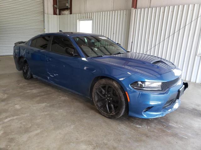 2C3CDXHG0MH633356 - 2021 DODGE CHARGER GT BLUE photo 4