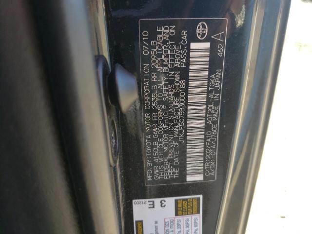 JTKJF5C75B3000188 - 2011 TOYOTA SCION TC 黑色 照片 12