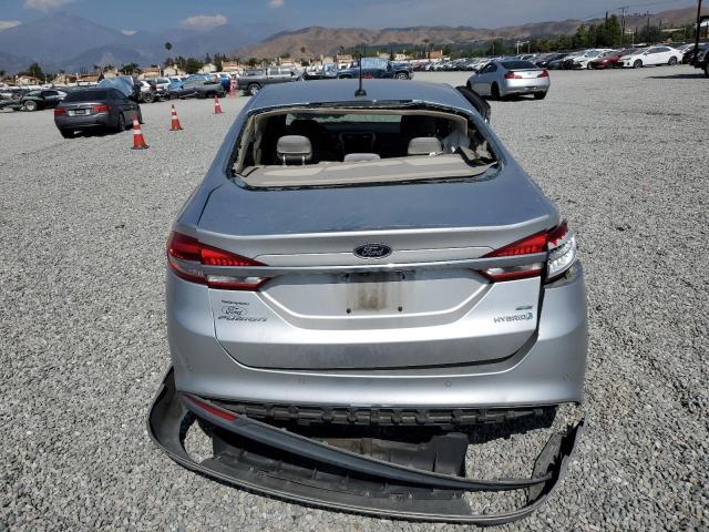 3FA6P0LU4JR232922 - 2018 FORD FUSION SE HYBRID SILVER photo 6