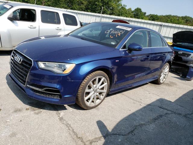 WAUJ8GFF6G1076681 - 2016 AUDI A3 PREMIUM PLUS S-LINE BLUE photo 1