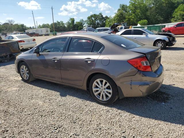 2HGFB2F90CH528502 - 2012 HONDA CIVIC EXL 棕色 照片 2
