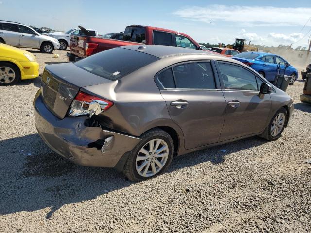 2HGFB2F90CH528502 - 2012 HONDA CIVIC EXL BROWN photo 3