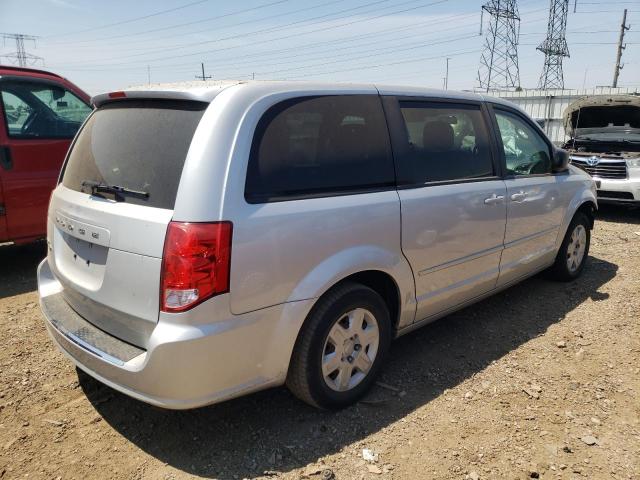 2C4RDGBGXCR360479 - 2012 DODGE CARAVAN GR SE SILVER photo 3