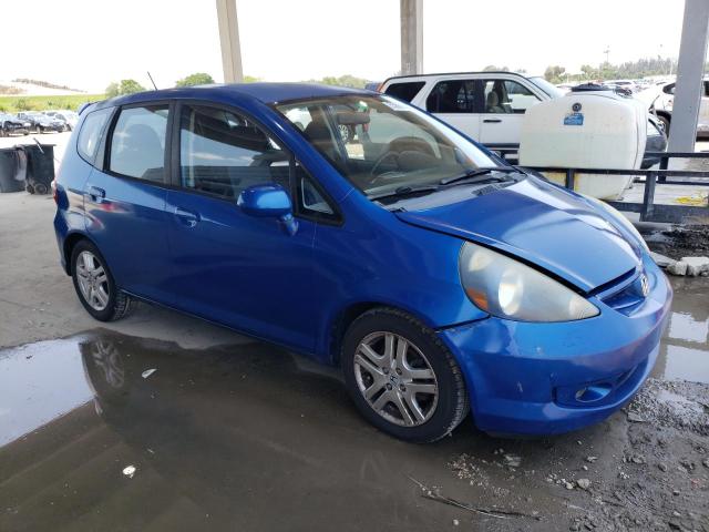 JHMGD38607S055753 - 2007 HONDA FIT S BLUE photo 4