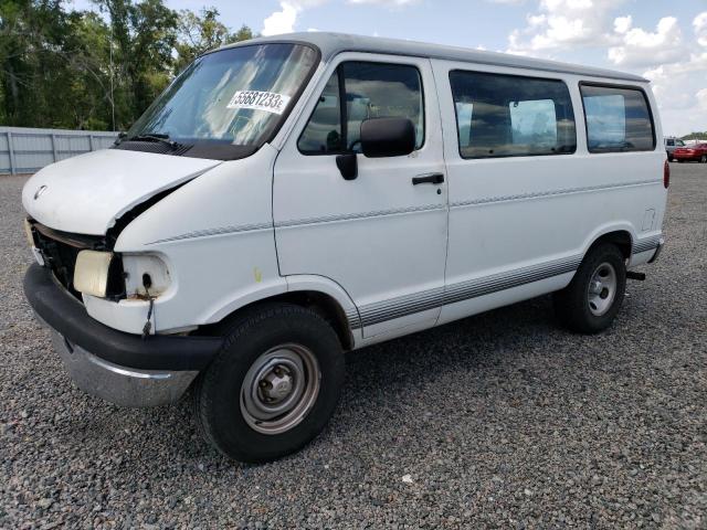 2B4HB15X8TK190591 - 1996 DODGE RAM WAGON B1500 WHITE photo 1