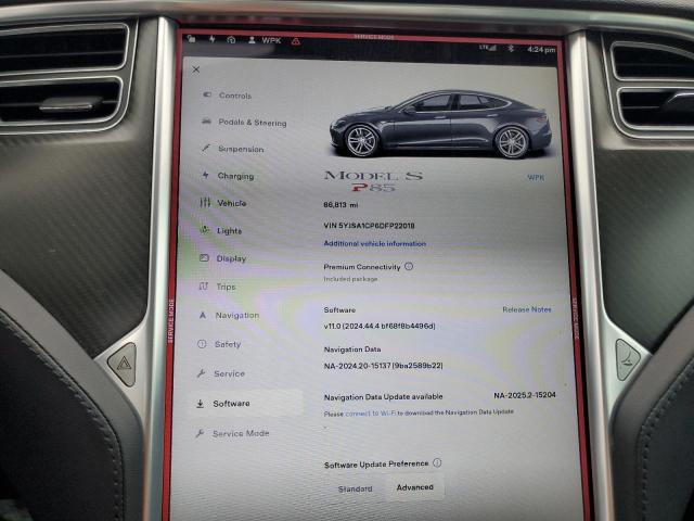 5YJSA1CP6DFP22018 - 2013 TESLA MODEL S 灰色 照片 9