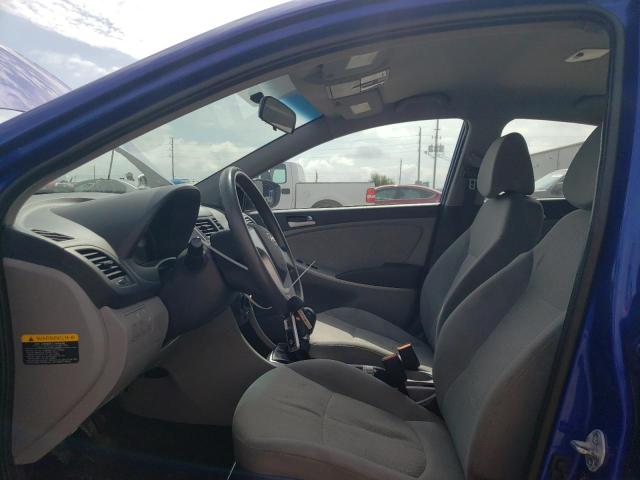 KMHCT4AE3EU712603 - 2014 HYUNDAI ACCENT GLS BLUE photo 7