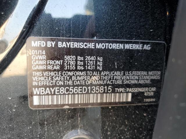 WBAYE8C56ED135815 - 2014 BMW 750LI LI BLACK photo 13