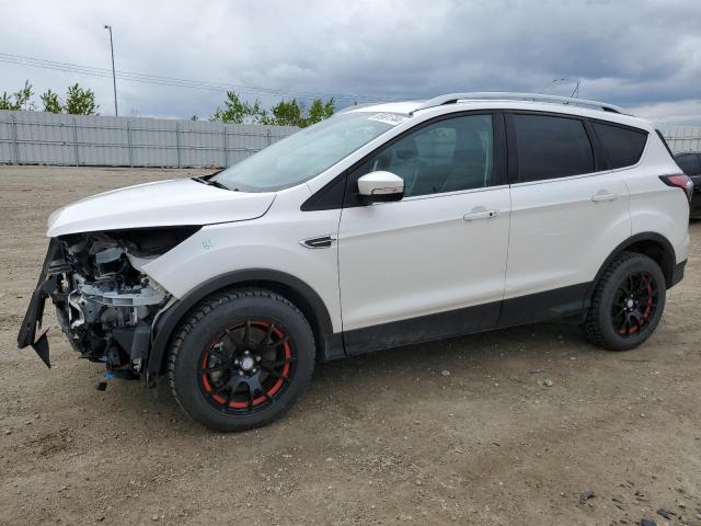 1FMCU9J91JUC42823 - 2018 FORD ESCAPE TITANIUM WHITE photo 1