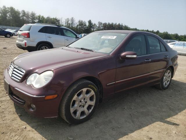 WDBRF54JX6F828230 - 2006 MERCEDES-BENZ C 280 MAROON photo 1