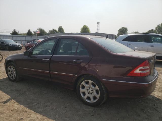 WDBRF54JX6F828230 - 2006 MERCEDES-BENZ C 280 MAROON photo 2