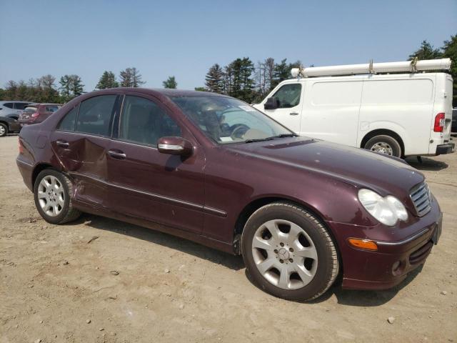 WDBRF54JX6F828230 - 2006 MERCEDES-BENZ C 280 MAROON photo 4