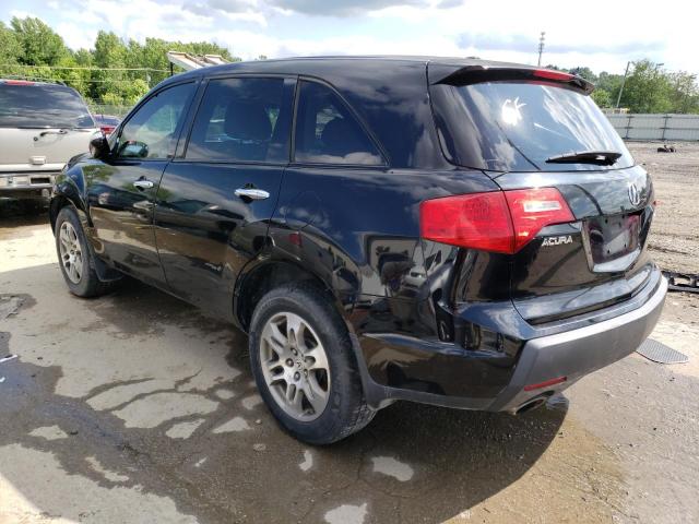 2HNYD28327H532450 - 2007 ACURA MDX TECHNOLOGY BLACK photo 2