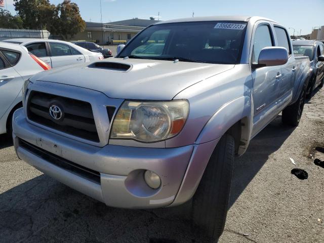 5TEKU72N67Z375206 - 2007 TOYOTA TACOMA DOUBLE CAB PRERUNNER LONG BED SILVER photo 1