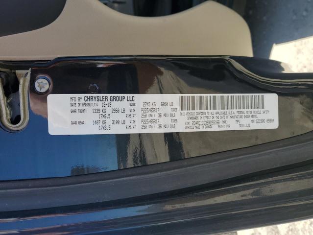 2C4RC1CG3ER225166 - 2014 CHRYSLER TOWN & COU TOURING L BLACK photo 13