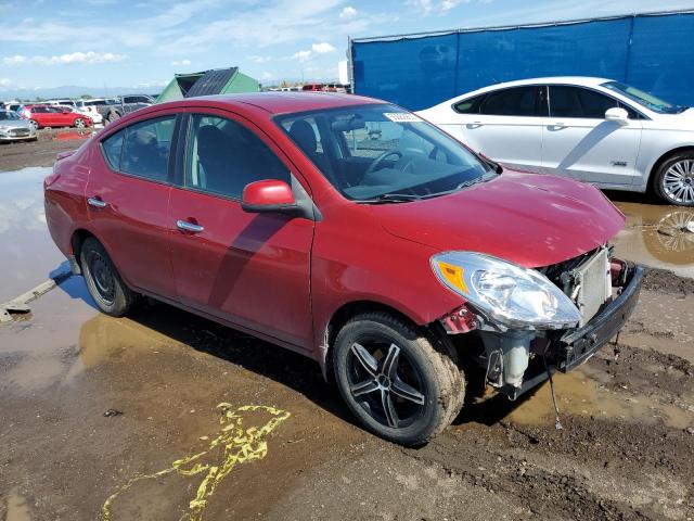 3N1CN7AP9DL819149 - 2013 NISSAN VERSA S RED photo 4