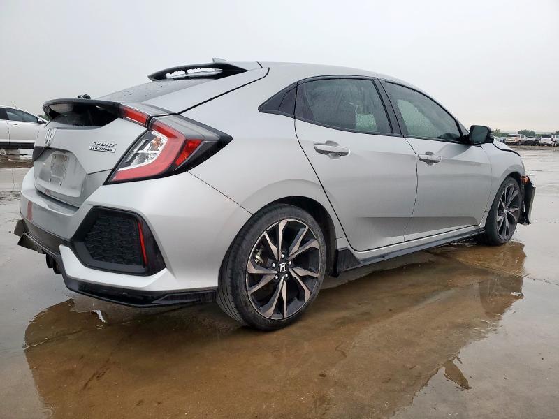 SHHFK7H94JU210456 - 2018 HONDA CIVIC SPORT TOURING SILVER photo 3