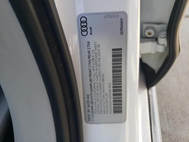 WAUHGAFC8DN081423 - 2013 AUDI A6 PRESTIGE თეთრი ფოტო 12