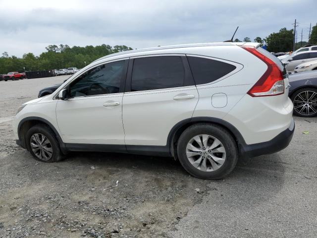 5J6RM3H72EL009958 - 2014 HONDA CR-V EXL WHITE photo 2