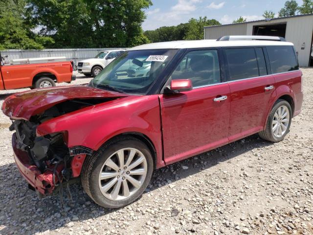 2FMGK5D80EBD06316 - 2014 FORD FLEX LIMITED RED photo 1