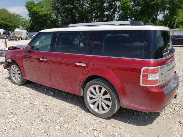 2FMGK5D80EBD06316 - 2014 FORD FLEX LIMITED RED photo 2