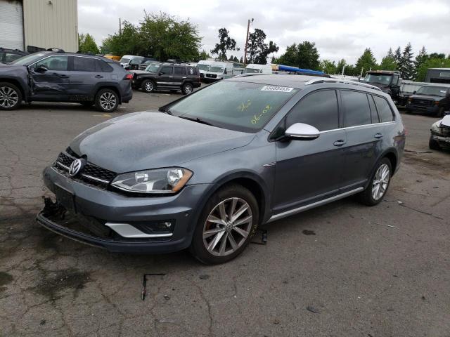 3VWH17AU9HM526210 - 2017 VOLKSWAGEN GOLF ALLTR S GRAY photo 1