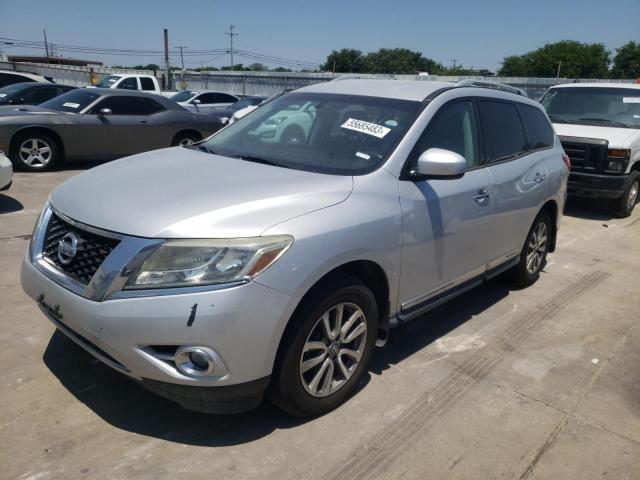 5N1AR2MN5DC607524 - 2013 NISSAN PATHFINDER S SILVER photo 1