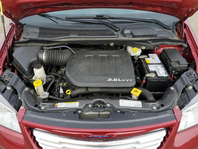 2C4RC1CG9DR511456 - 2013 CHRYSLER TOWN & COU TOURING L MAROON photo 12